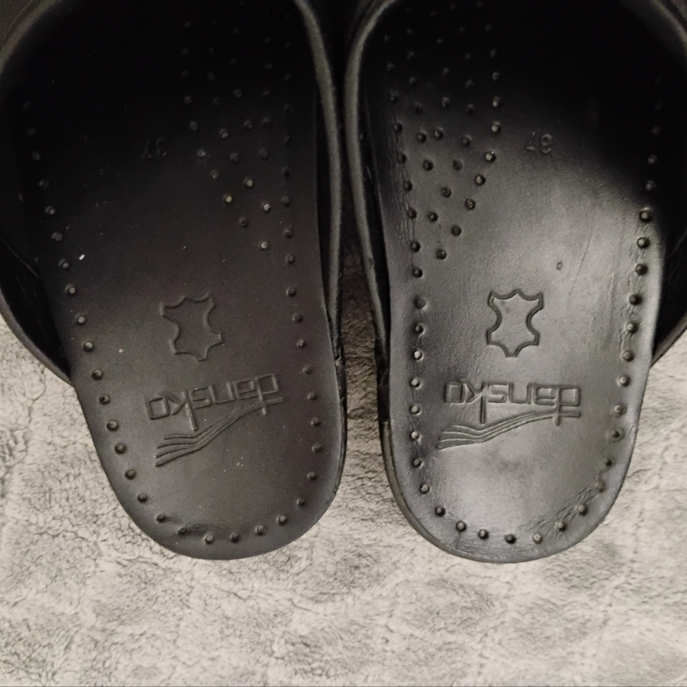 Dansko Black Leather Mules - Picture 4 of 5